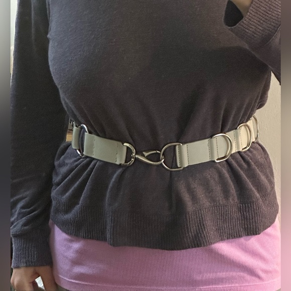 MaxMara Logo D-ring Leather Waist Belt | MAX MARA - Picture 5 of 8